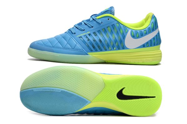Nike LUNAR GATO II IC Fotbollsskor - Blå Grön