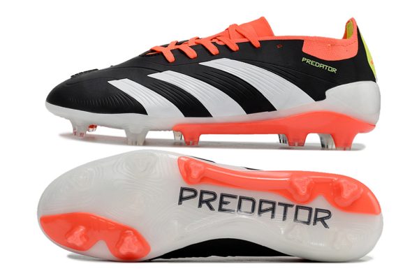 Adidas Predator Elite FG Fotbollsskor Svart Vit Orange